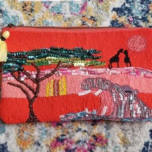Hand Beaded Clutch